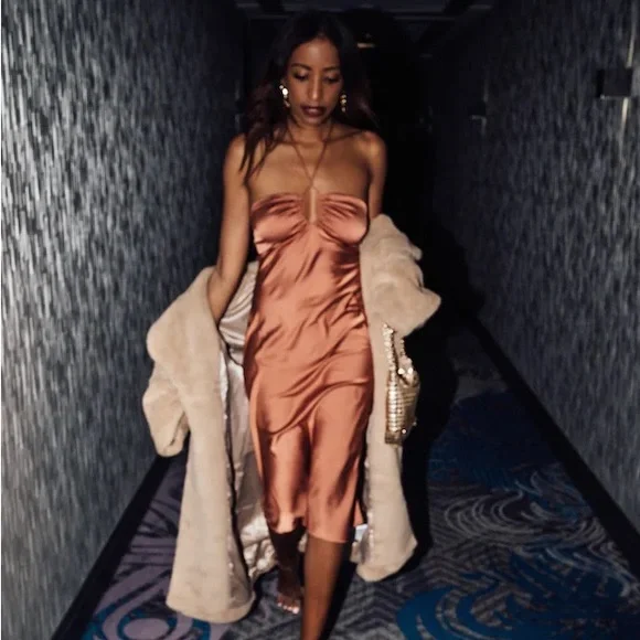 Abercrombie Fitch Dresses Nwt Abercrombie Halter Slip Midi